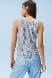Grey Knitted Sequin Tank - Image 3 of 7