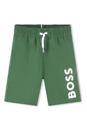 BOSS Green Logo Swim Shorts - Image 1 of 2