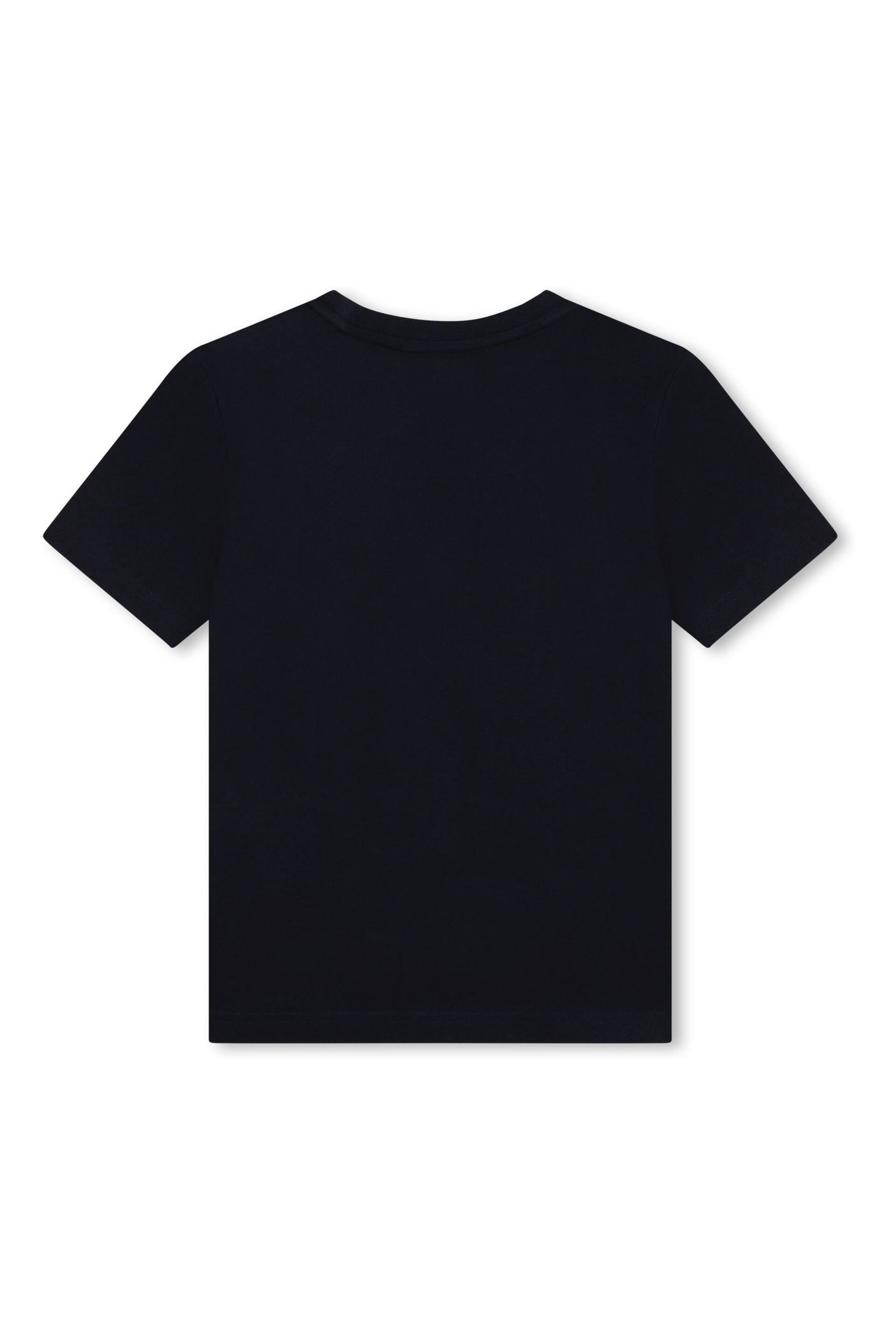 BOSS Dark Navy Blue Short Sleeved Logo T-Shirt - Image 2 of 3