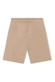 BOSS Brown Logo Jersey Shorts - Image 2 of 2