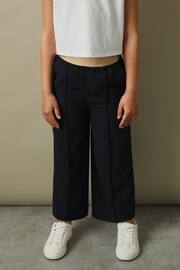 Reiss Navy Ayana Junior Elasticated Wide Leg Trousers - Image 3 of 6