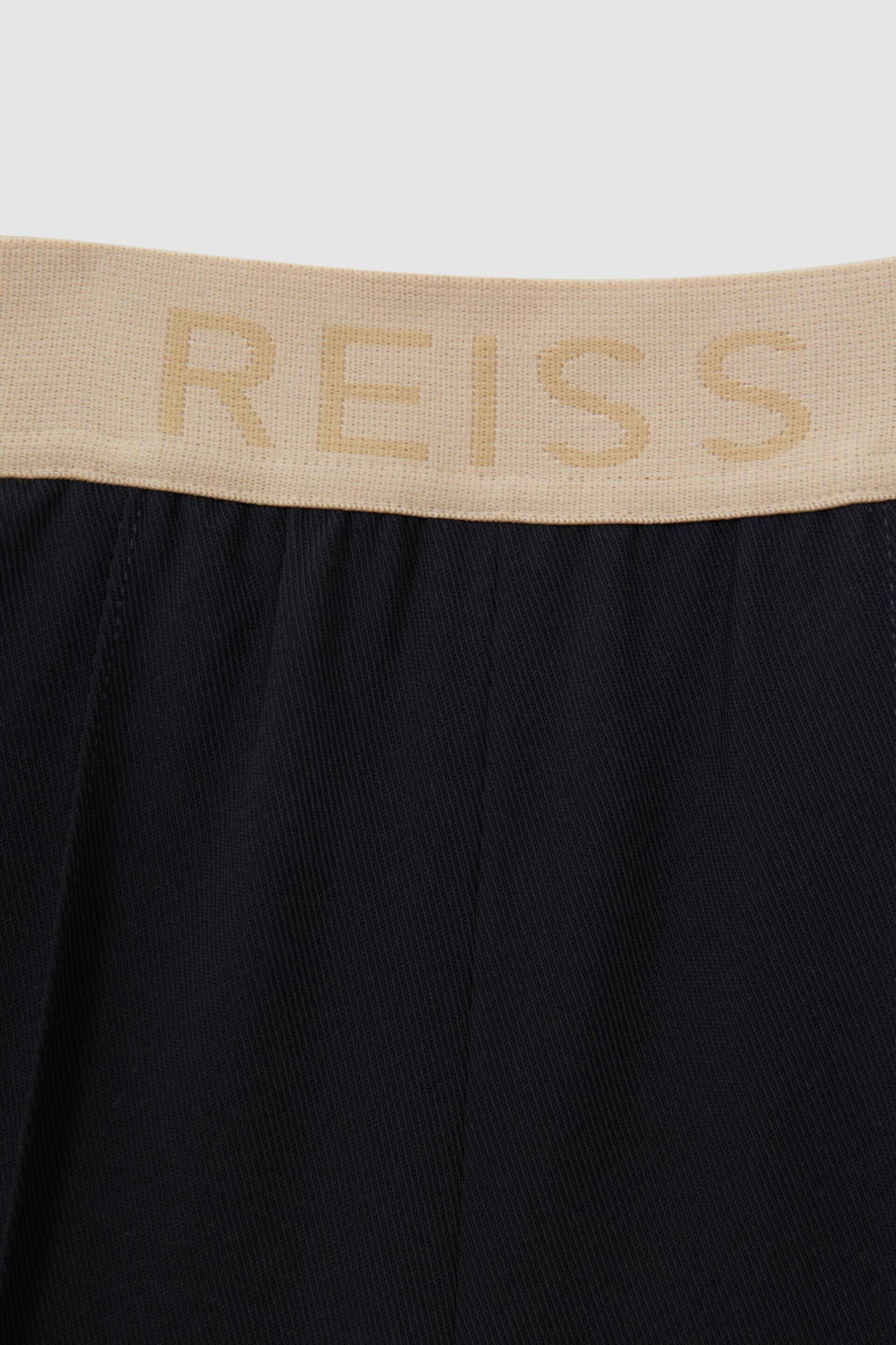 Reiss Navy Ayana Junior Elasticated Wide Leg Trousers - Image 4 of 6