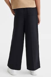 Reiss Navy Ayana Junior Elasticated Wide Leg Trousers - Image 5 of 6