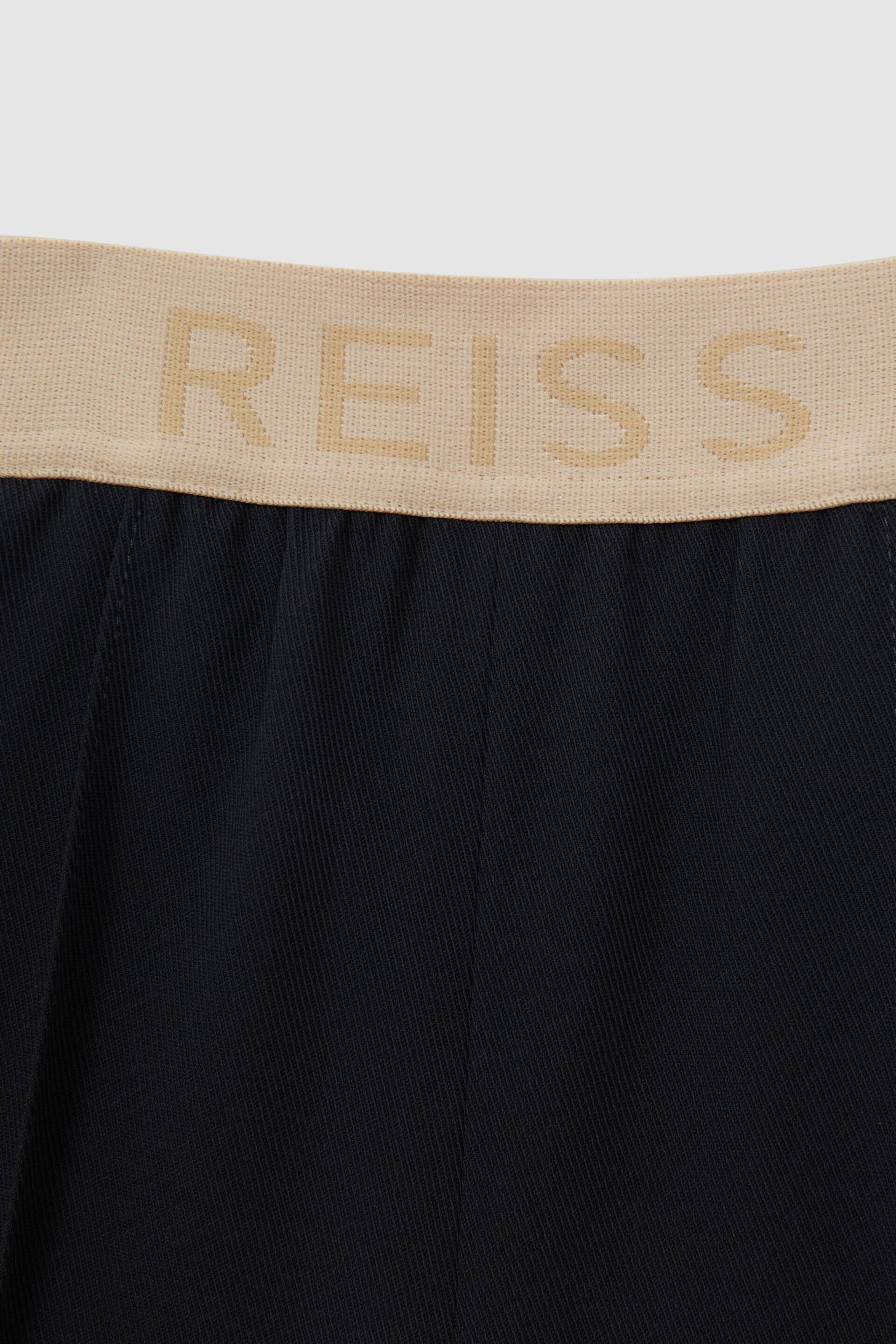 Reiss Navy Ayana Junior Elasticated Wide Leg Trousers - Image 6 of 6
