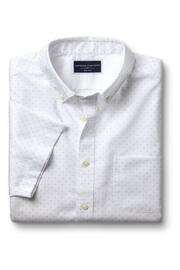 Charles Tyrwhitt White Slim Fit Spot Non-Iron Print Shirt - Image 3 of 5