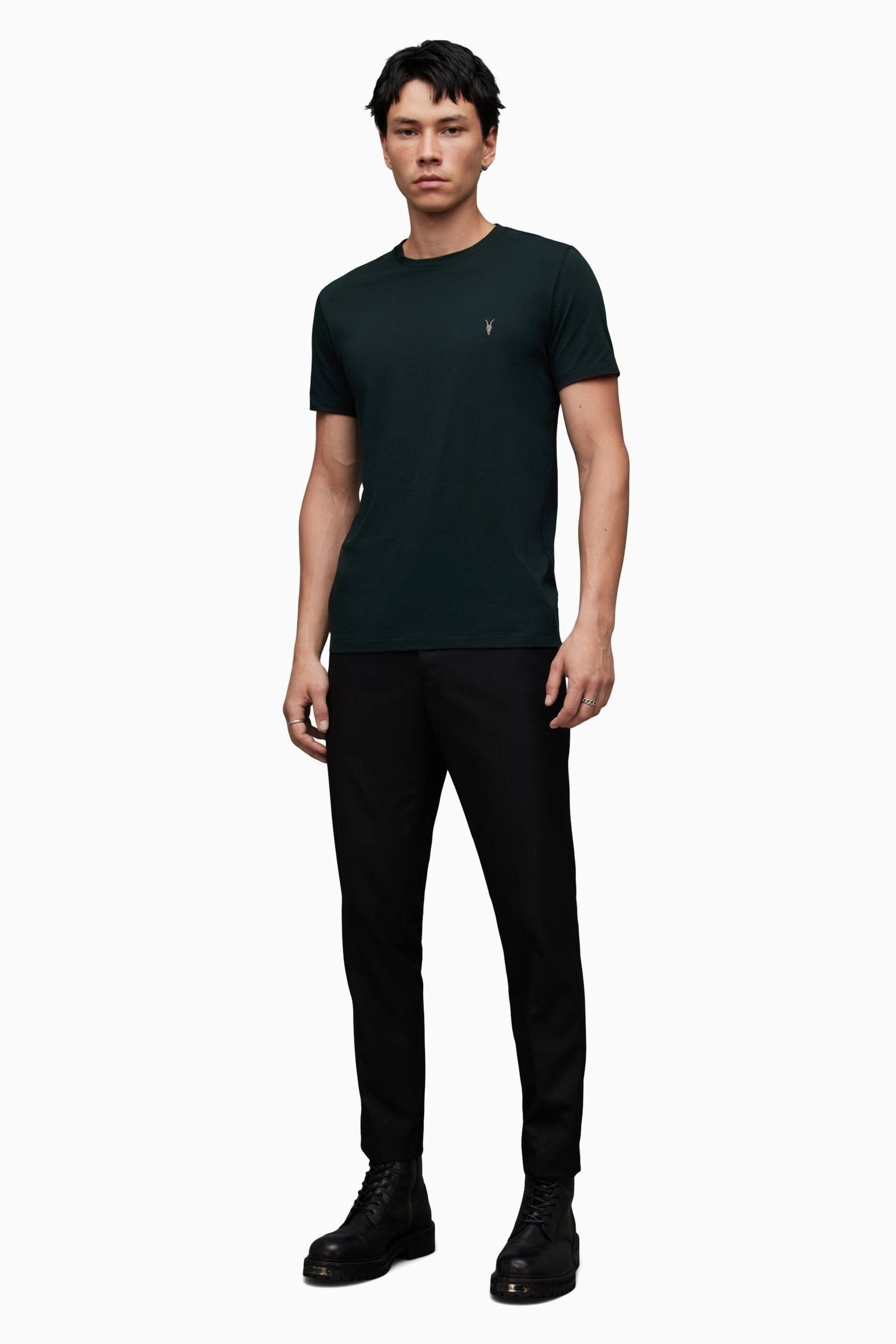 AllSaints Green Tonic Crew T-Shirt - Image 3 of 5