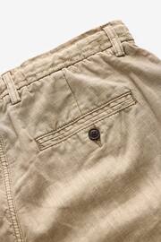 Stone Natural Cotton Linen Cargo Shorts - Image 8 of 10