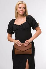 Cultured London Viviane Leather Clutch Bag - Image 1 of 6
