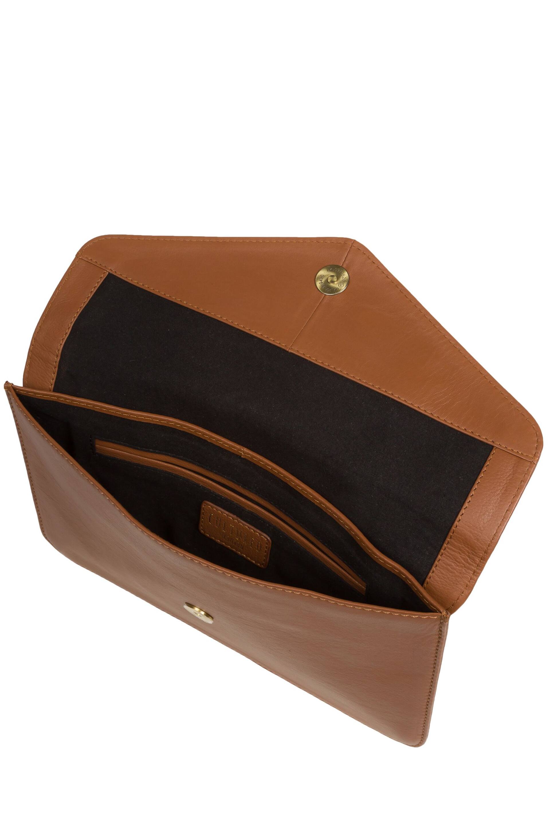 Cultured London Viviane Leather Clutch Bag - Image 4 of 6