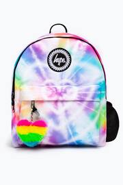 Hype. Rainbow Heart Tie Dye Backpack - Image 1 of 8