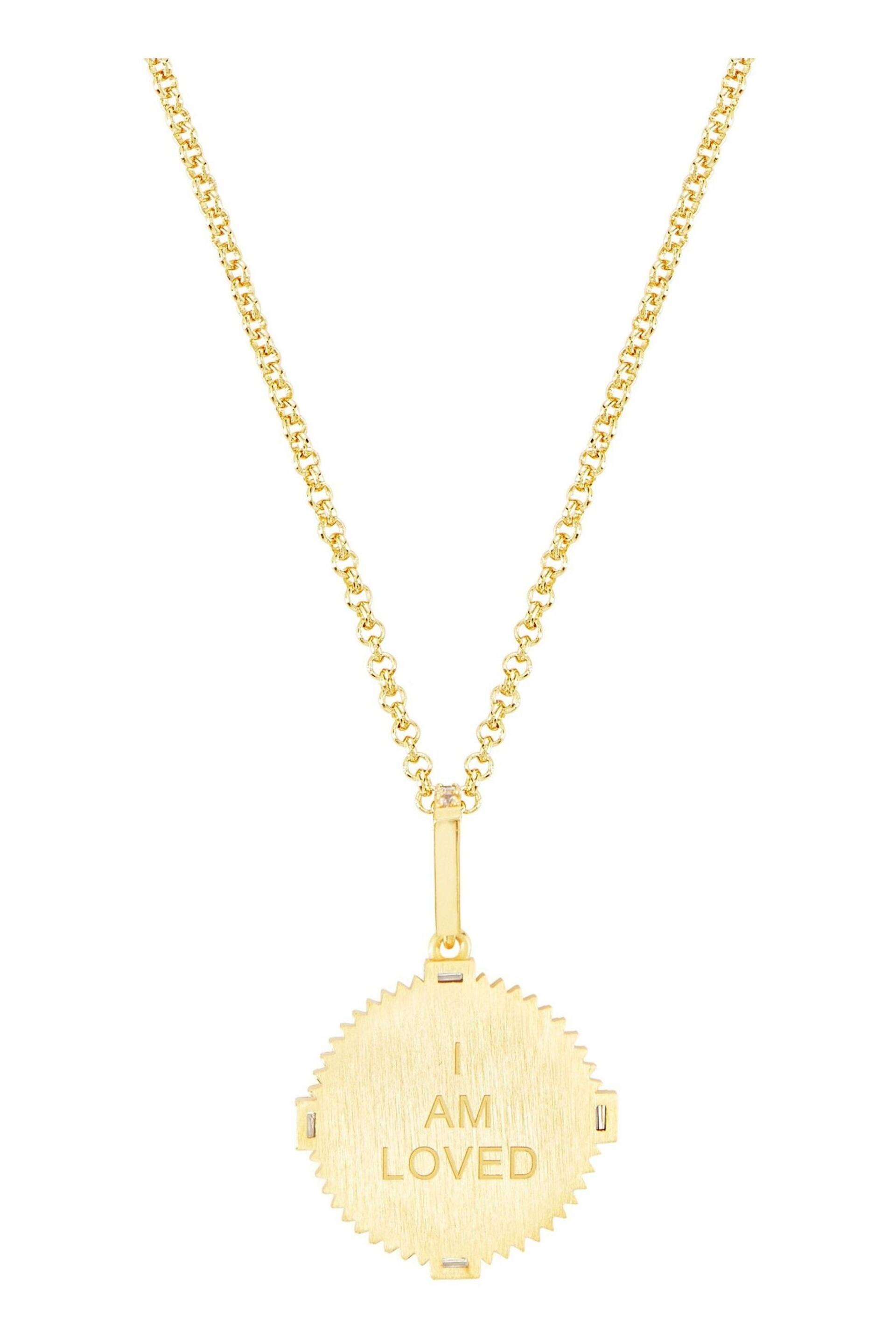 Celeste Starre Gold Tone I Am Loved Necklace - Image 4 of 5