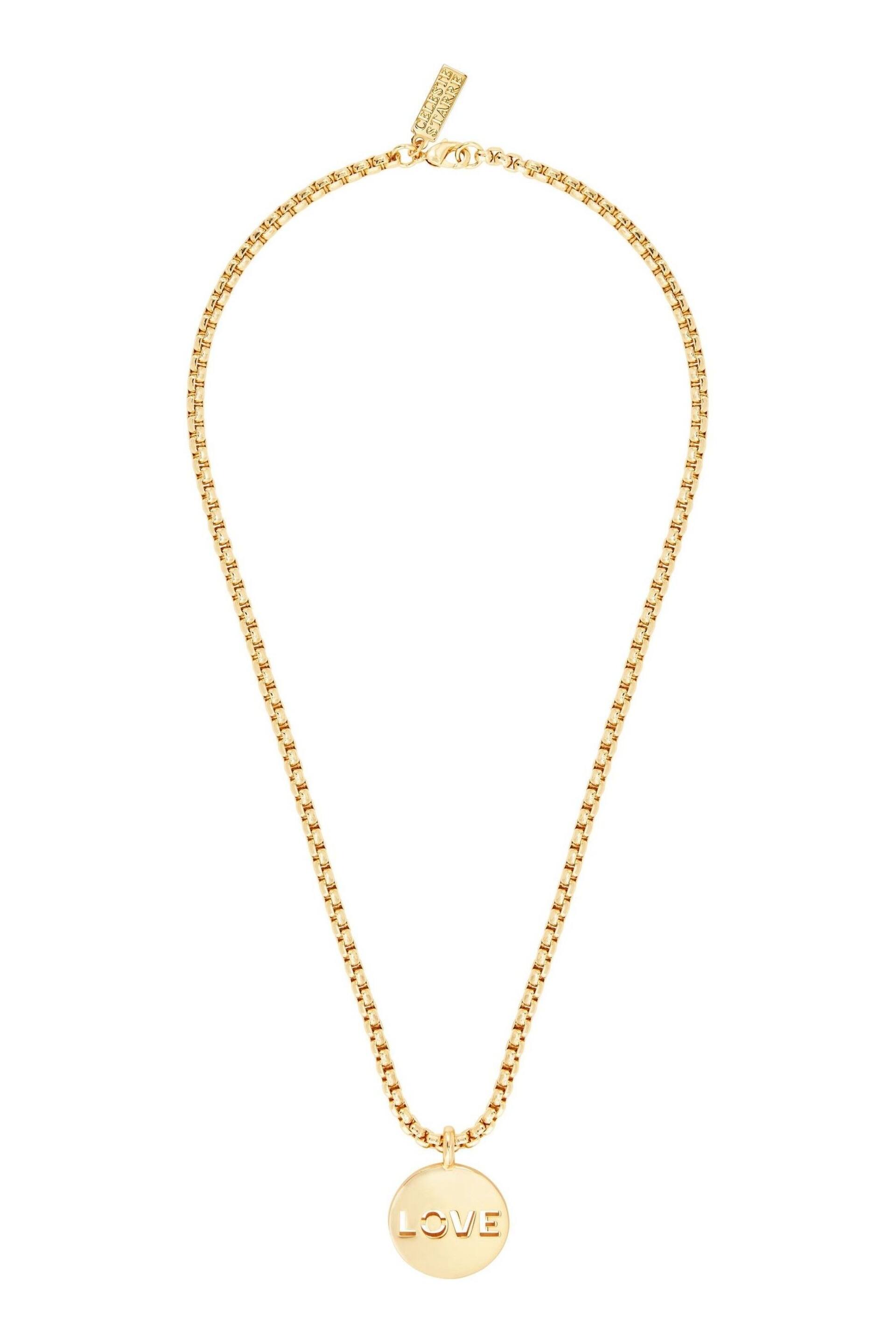 Celeste Starre Gold Tone Love Conquers All Necklace - Image 1 of 3