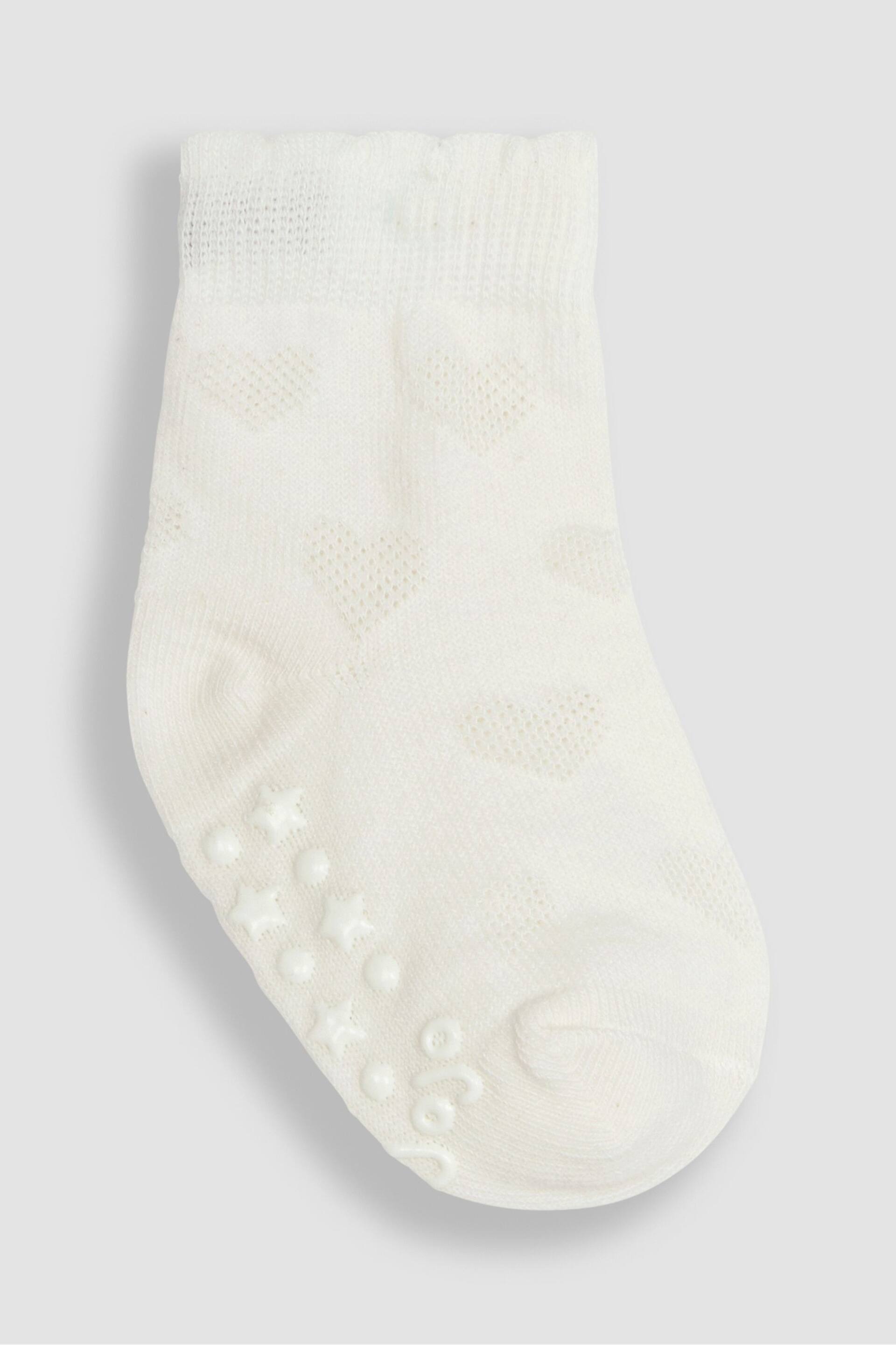 JoJo Maman Bébé Cream 3-Pack Heart Socks - Image 3 of 4