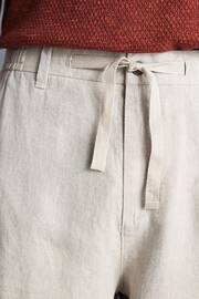 Stone Signature Leomaster Italian Delave Linen Drawstring Trousers - Image 5 of 10