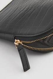 Black Croc Effect Pouch - Image 5 of 5