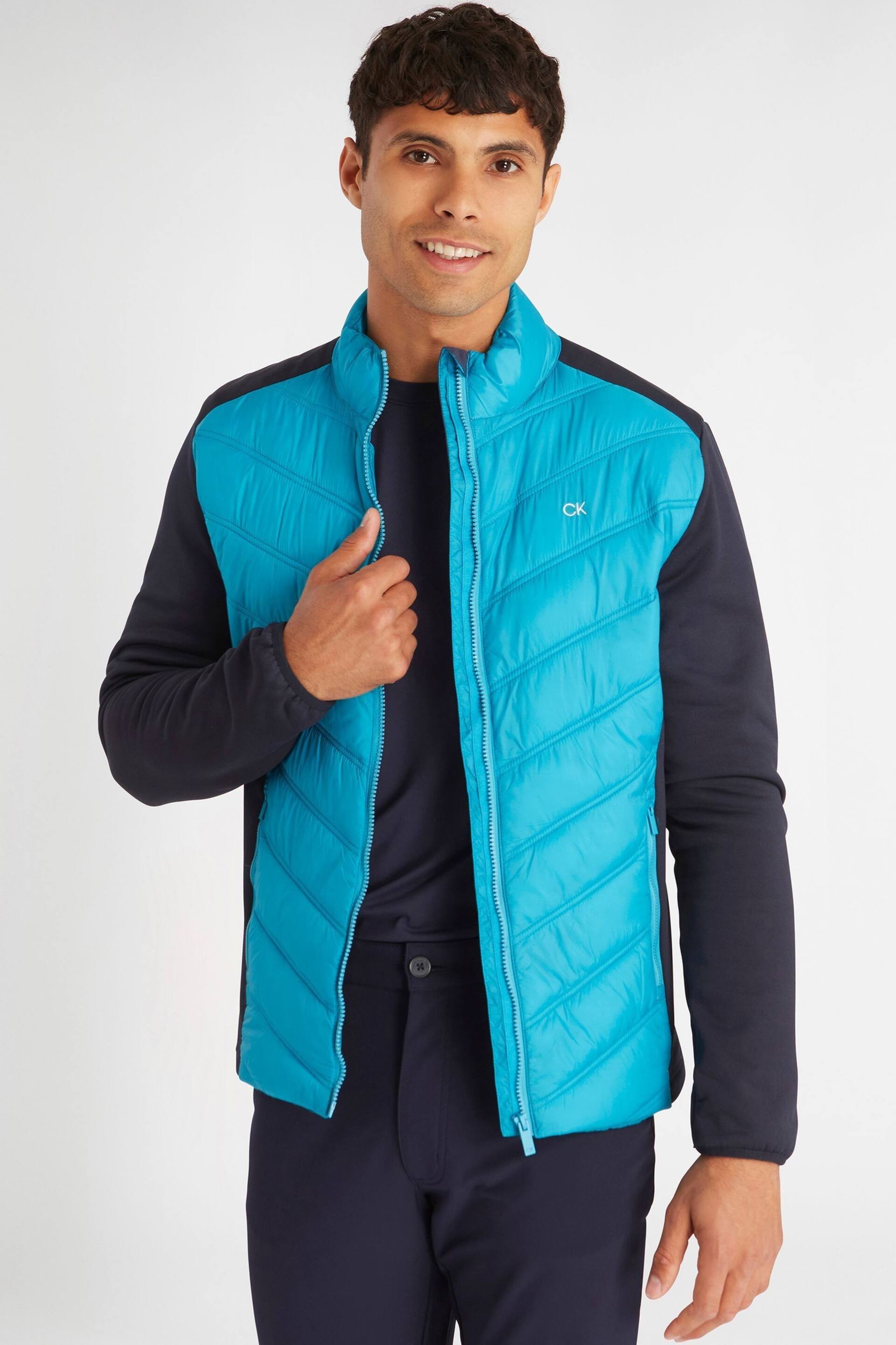 Calvin Klein Golf Blue Frontera Hybrid Jacket - Image 1 of 8