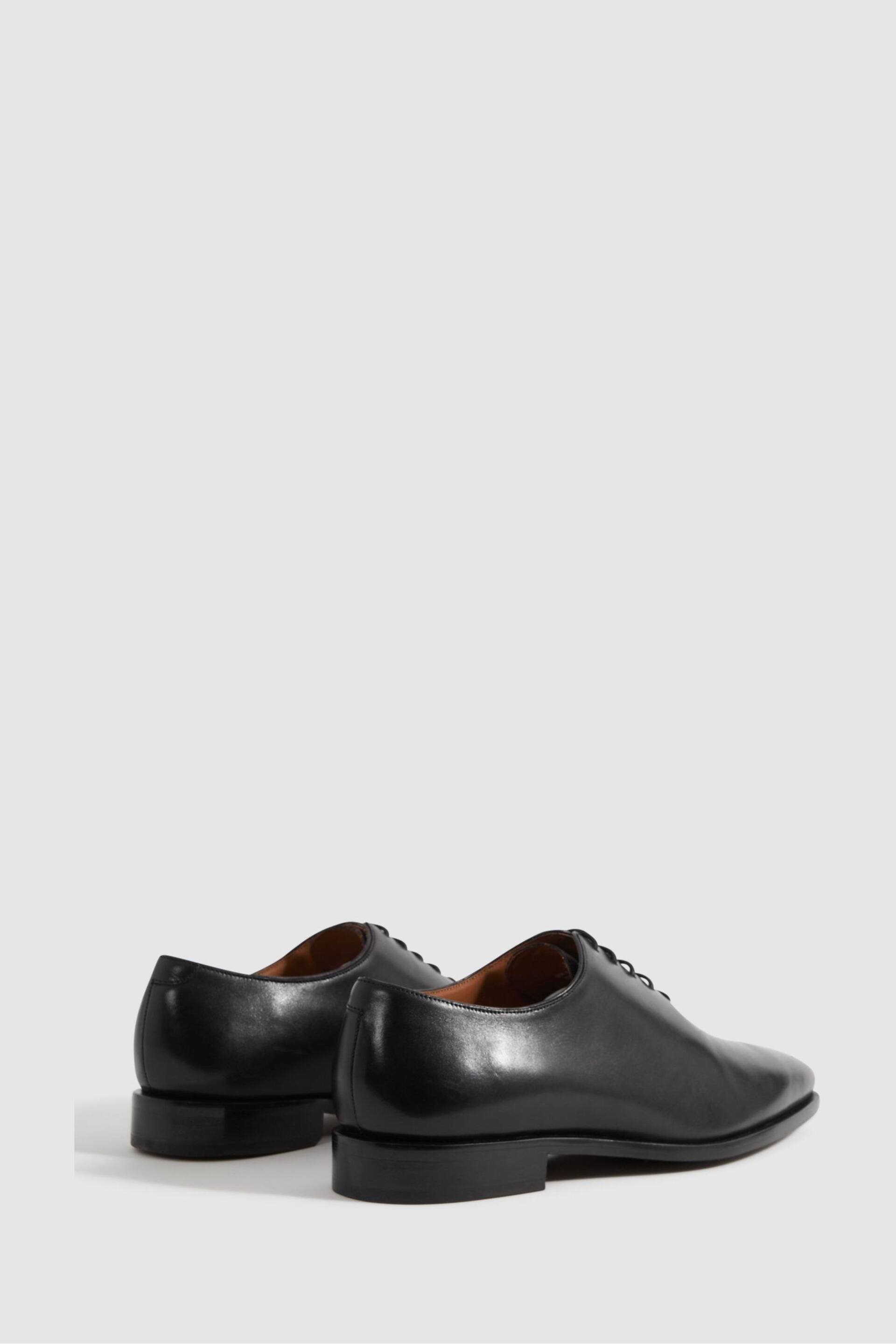 Reiss Black Mead Leather Lace-Up Shoes - Image 4 of 5