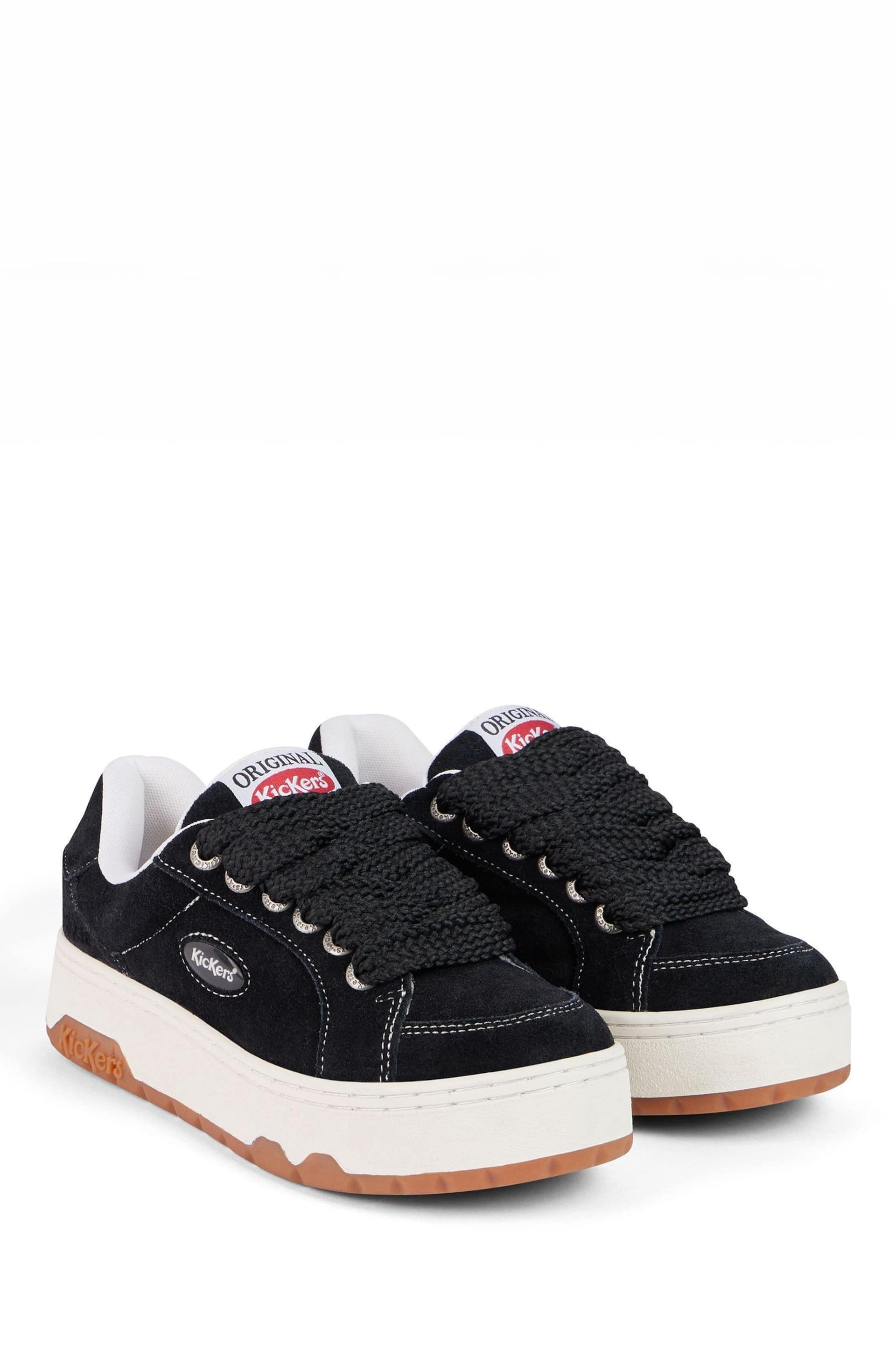 Kickers 70 Lo Suede Black Trainers - Image 2 of 7