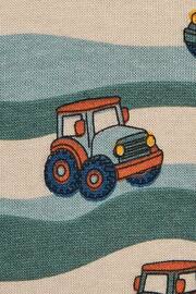 JoJo Maman Bébé Khaki Green Tractor Crew Neck Jersey Sweatshirt - Image 3 of 3