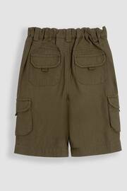 JoJo Maman Bébé Olive Green Cargo Shorts - Image 4 of 5