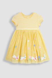 JoJo Maman Bébé Yellow Bunny Tulle Party Dress - Image 1 of 3