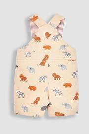 JoJo Maman Bébé Natural Safari Animals Printed Dungarees - Image 2 of 3