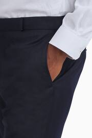 Ted Baker Tailoring Blue Slim Fit Tuxedo Trousers - Image 3 of 3