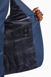 Ted Baker Tailoring Blue Tai Slim Fit Semi Plain Jacket - Image 7 of 7