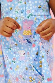 JoJo Maman Bébé Blue Peppa Pig Pet In Pocket Button Through Dress - Image 2 of 6