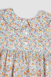 JoJo Maman Bébé Pink Apple & Peach Button Front Collar Tea Dress - Image 5 of 6