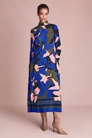 Florere Printed Zip Cuff Midi Dress - Image 4 of 7