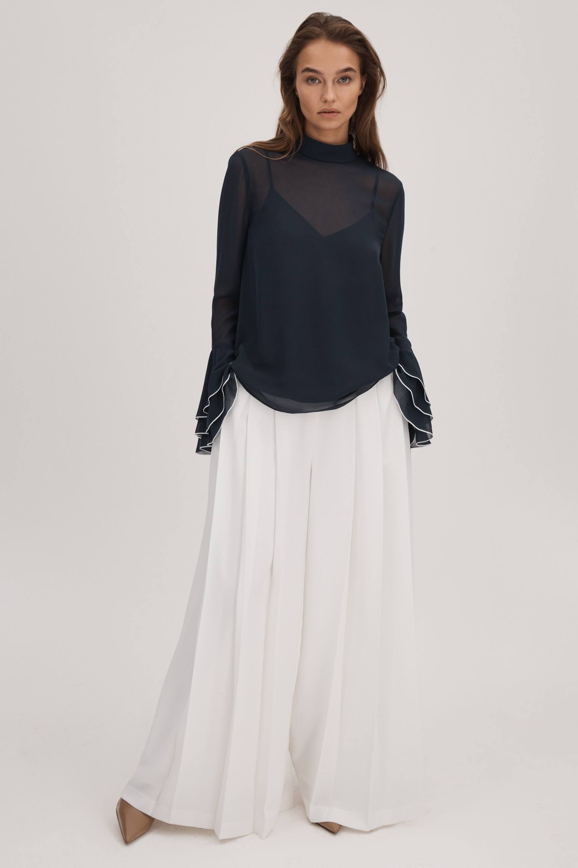 Florere Fluted Cuff Blouse - Image 3 of 7