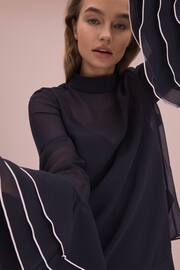 Florere Fluted Cuff Blouse - Image 4 of 7