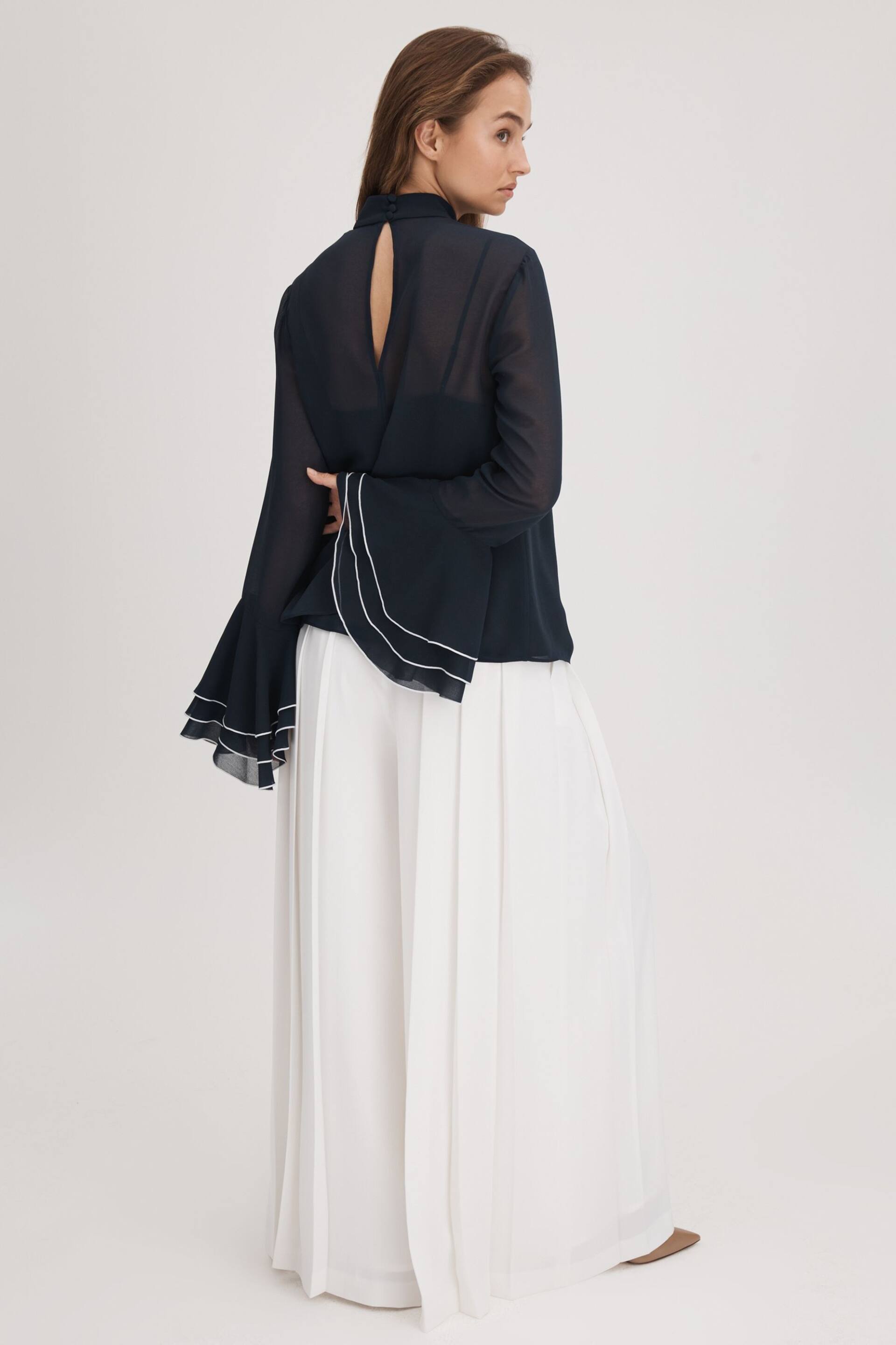 Florere Fluted Cuff Blouse - Image 6 of 7