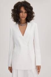 Florere Collarless Double Breasted Blazer - Image 1 of 6