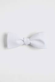MOSS Marcella Self White Bow Tie - Image 1 of 2