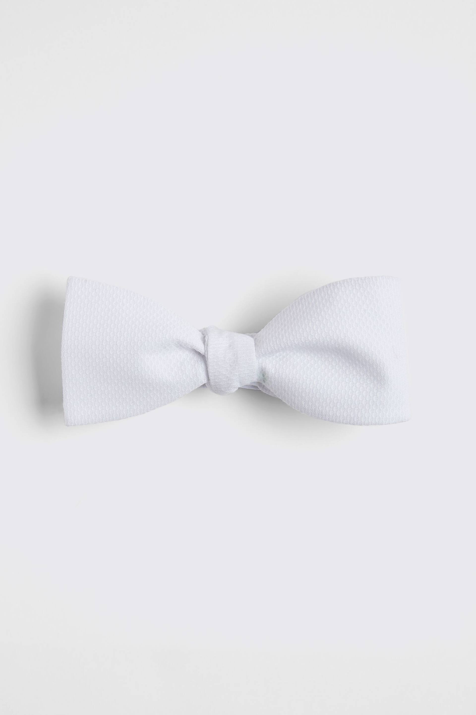 MOSS Marcella Self White Bow Tie - Image 1 of 2