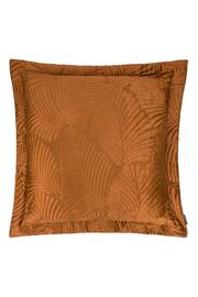 Paoletti Orange Palmeria Quilted Velvet Feather Filled Cushion - Image 2 of 4