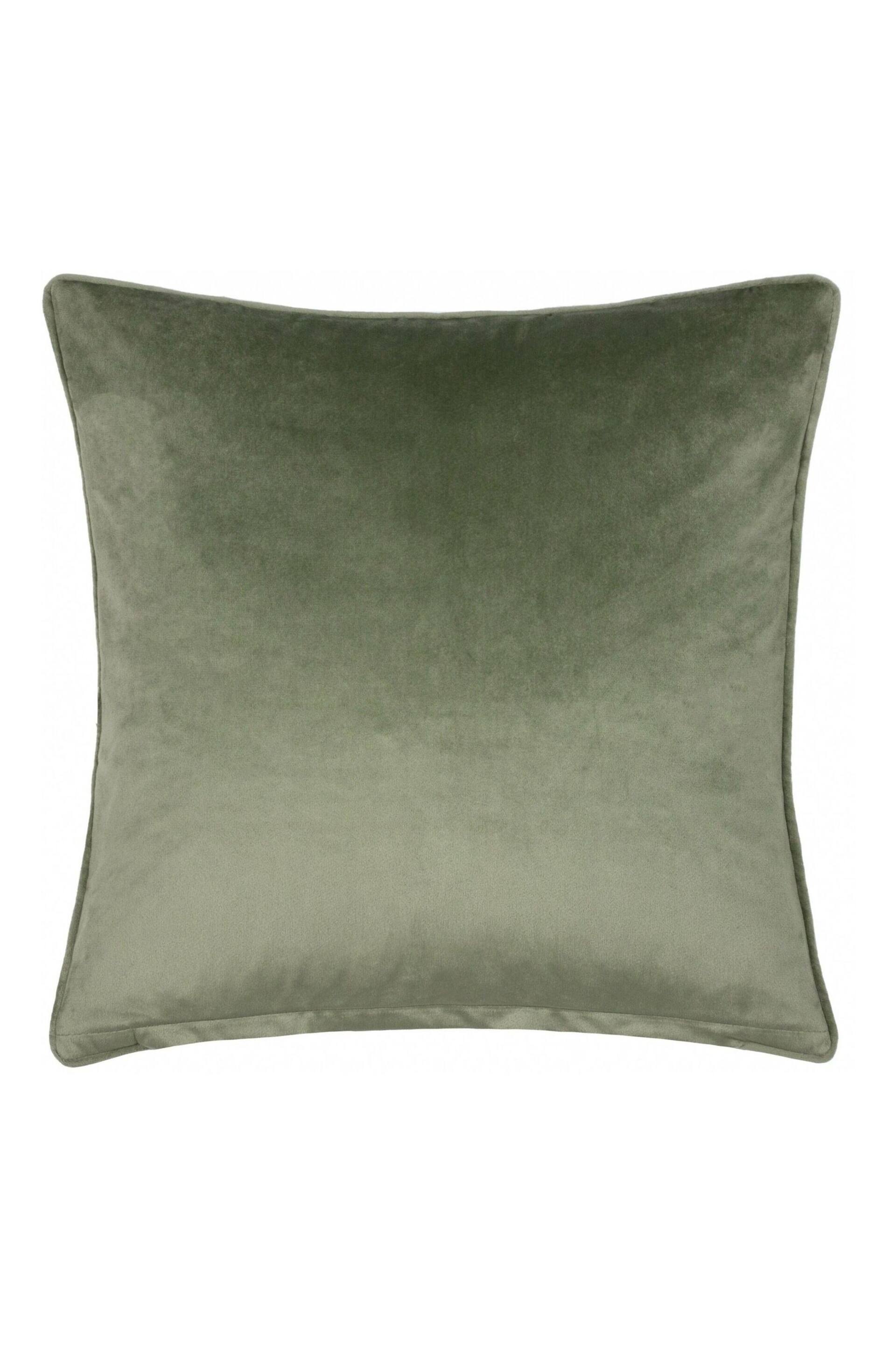 Furn Green Marttel Geometric Jacquard Feather Filled Cushion - Image 4 of 6