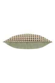 Furn Green Marttel Geometric Jacquard Feather Filled Cushion - Image 5 of 6
