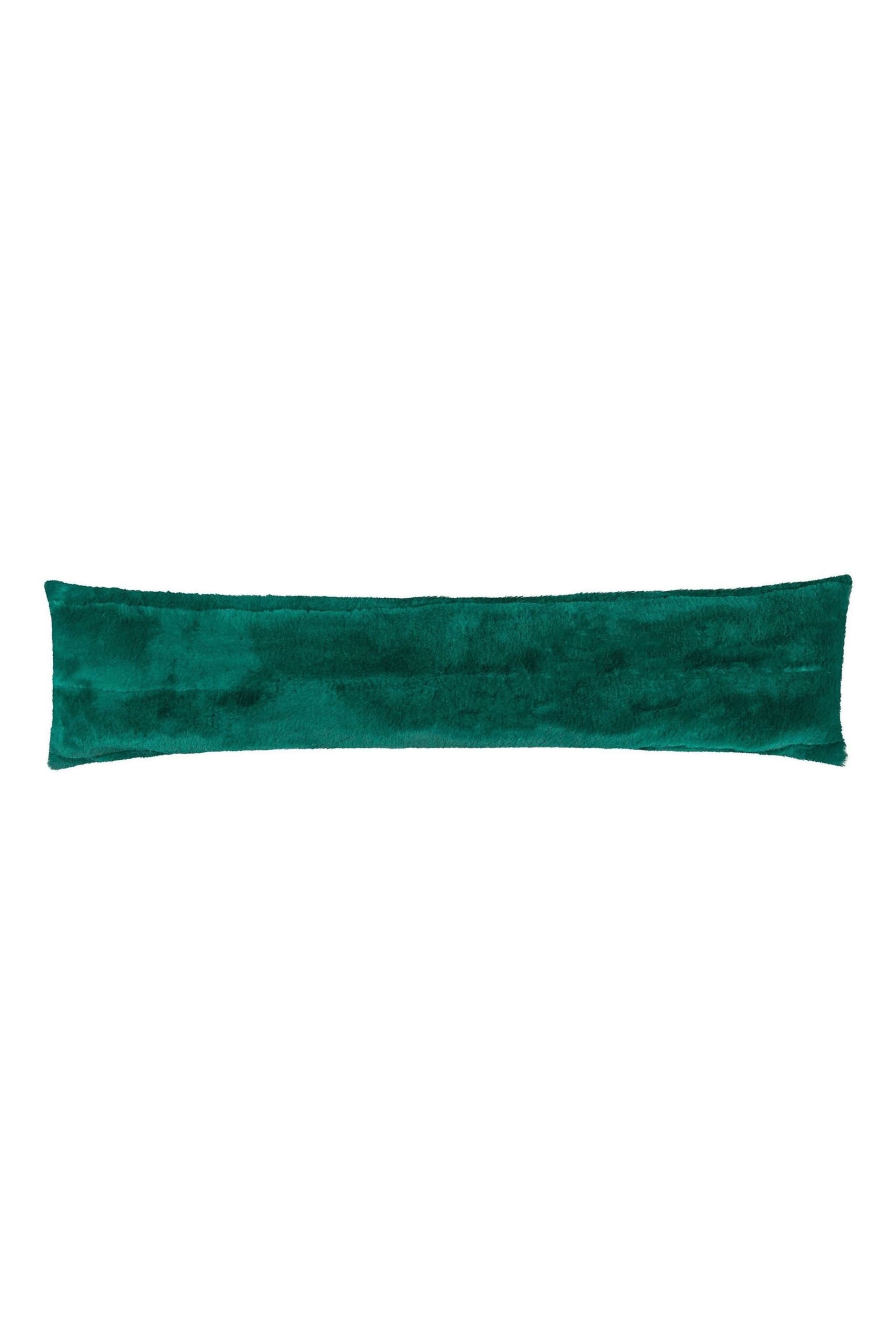 Paoletti Green Empress Faux Fur Draught Excluder - Image 2 of 2