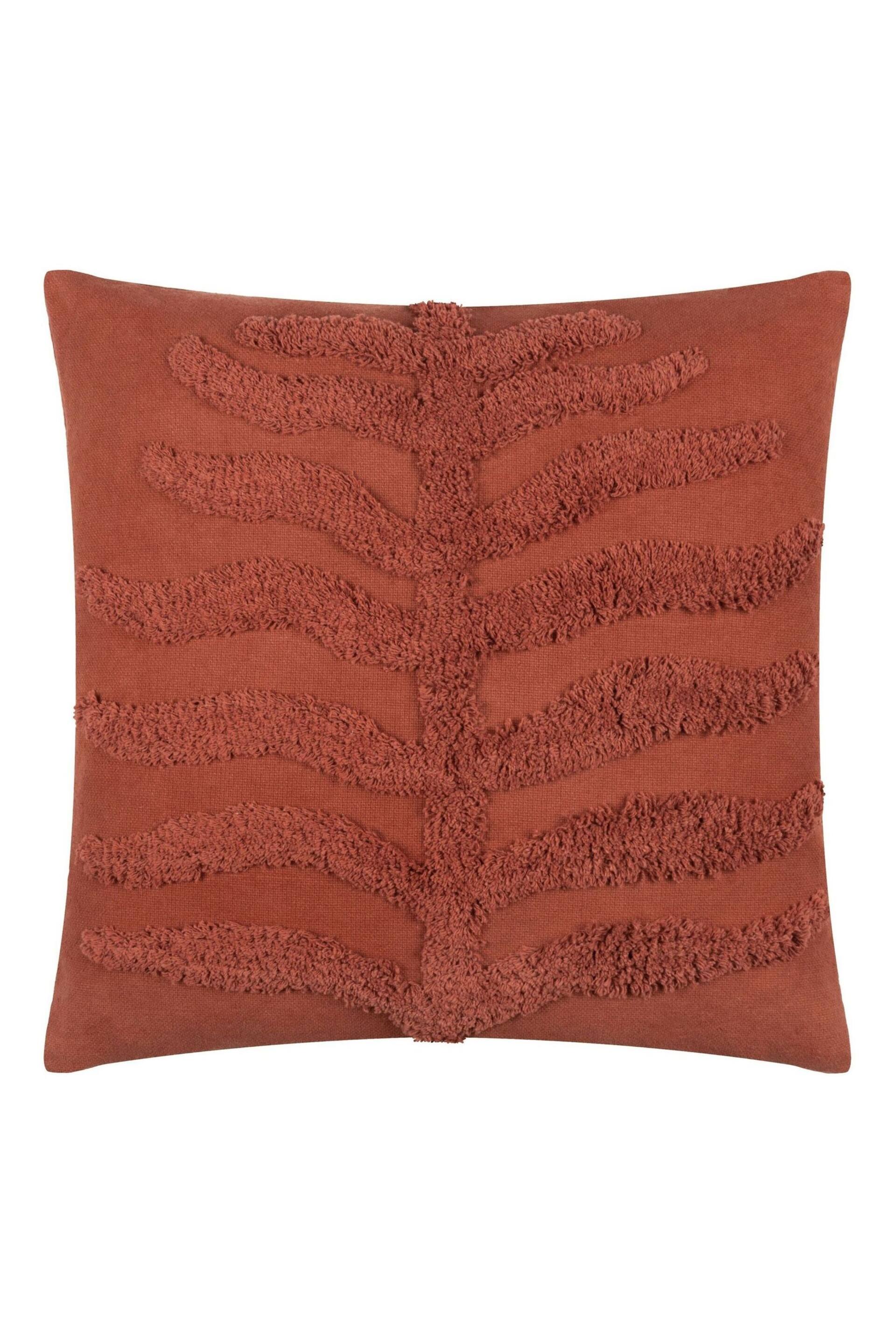 Furn Red Dakota Tufted Feather Filled Cushion - Image 3 of 6