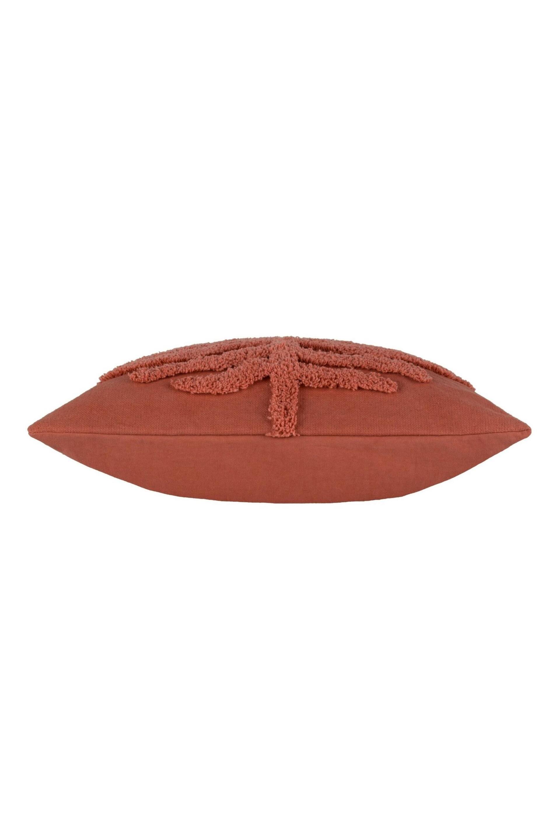 Furn Red Dakota Tufted Feather Filled Cushion - Image 5 of 6