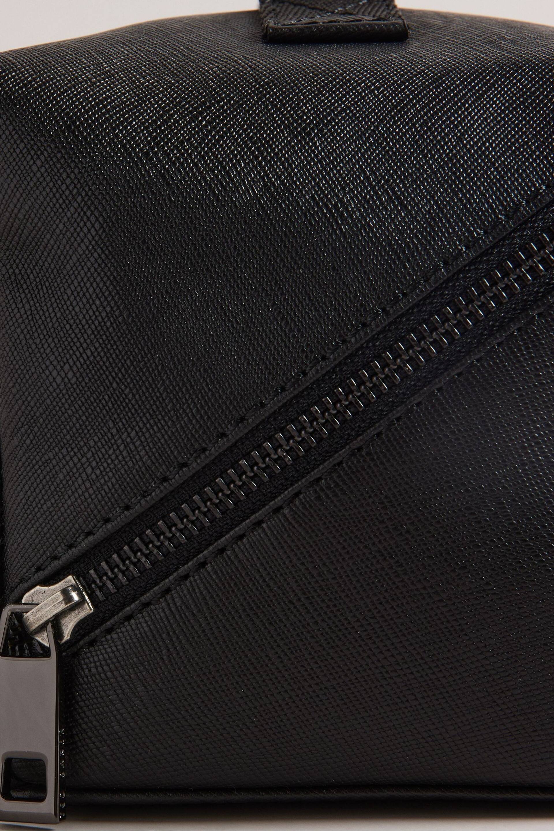 Ted Baker Black Saffiano Leather Hanss Washbag - Image 3 of 3
