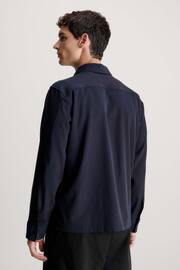 Calvin Klein Blue Soft Twill Overshirt - Image 2 of 3