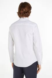 Calvin Klein White Stretch Oxford Shirt - Image 2 of 7
