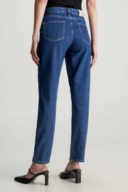 Calvin Klein Blue Slim Mid Rise Jeans - Image 2 of 5