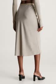Calvin Klein Grey Recycled Midi Skirt - Image 2 of 5