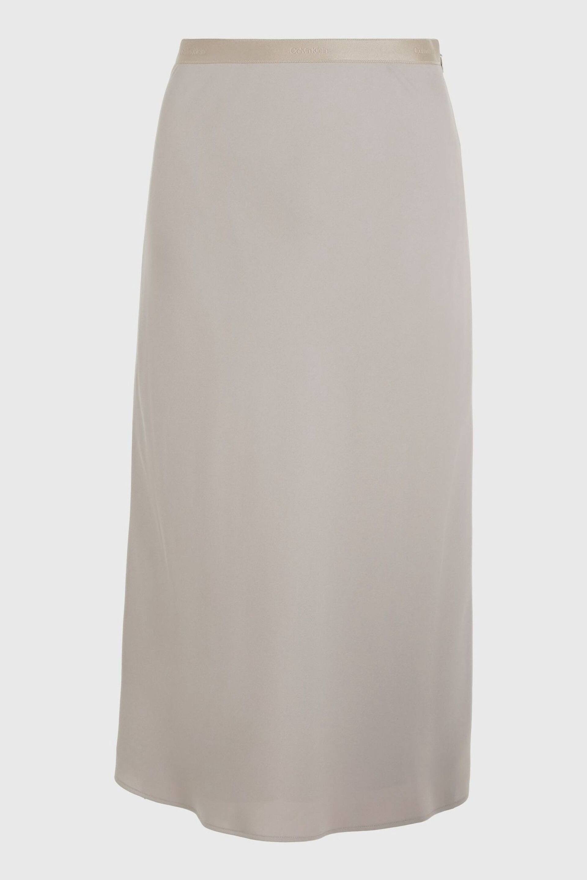 Calvin Klein Grey Recycled Midi Skirt - Image 5 of 5