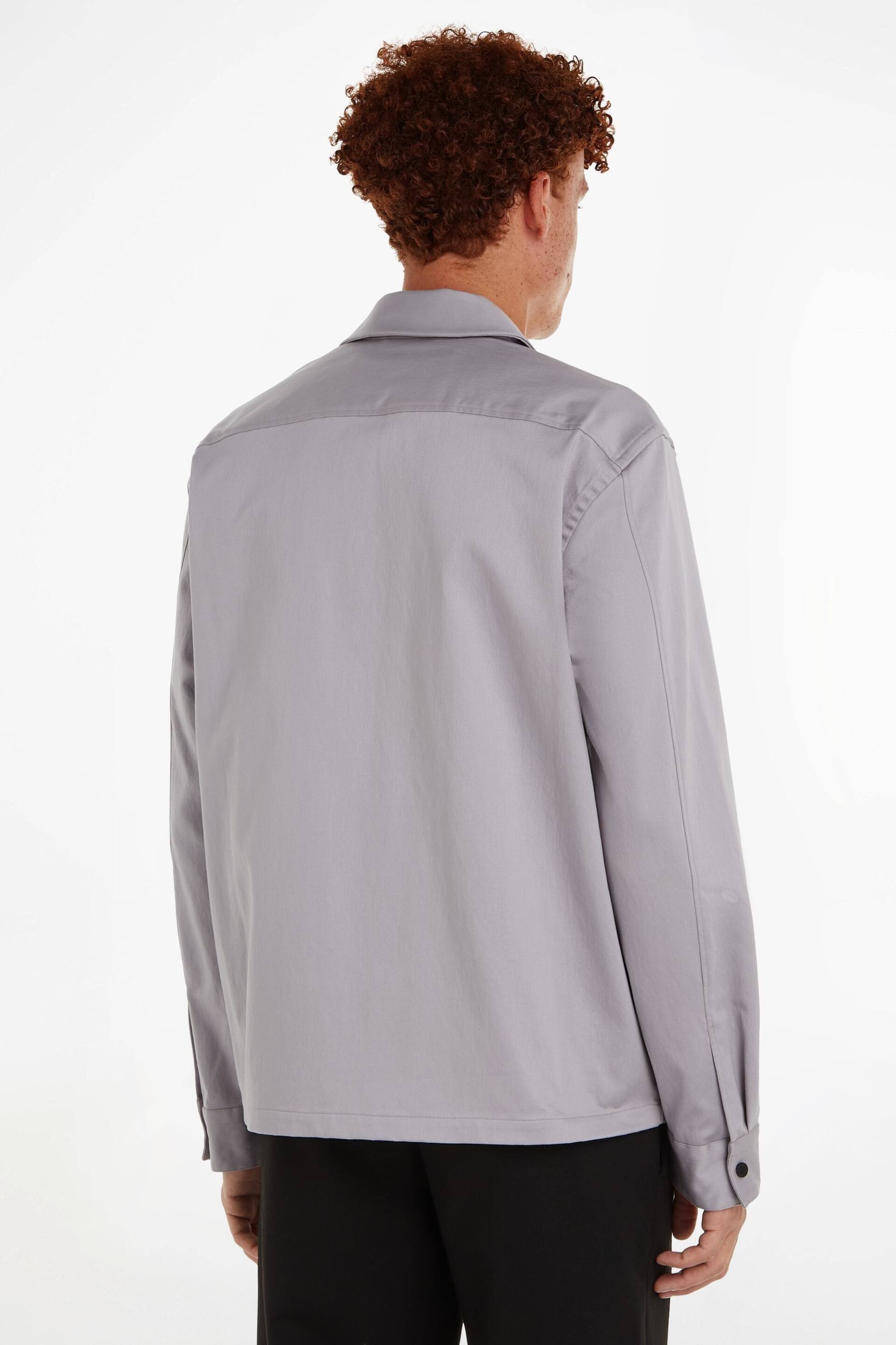 Calvin Klein Grey 3D Pocket Overshirt - Image 2 of 6